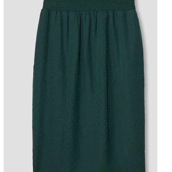 Universal Standard Green Swiss Dot Slit Midi Skirt - Picture 3 of 11